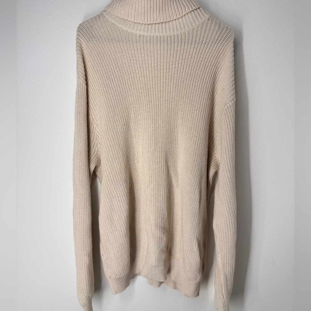 Brandy Melville Cream mock Neck Sweater dress